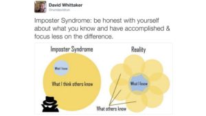 David Whittaker's Imposter Syndrome post